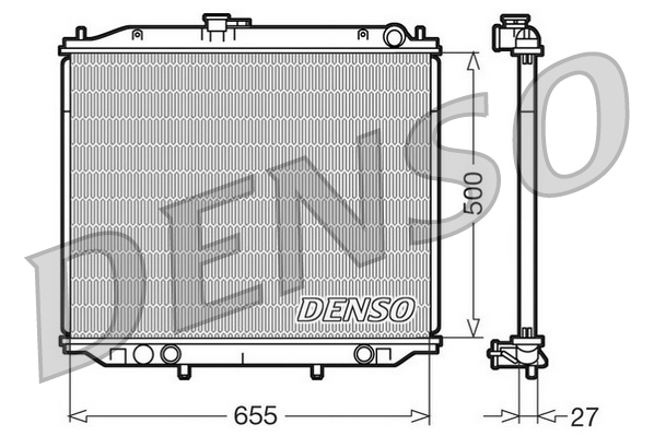 Radiatore, raffreddamento motore DENSO DRM46020