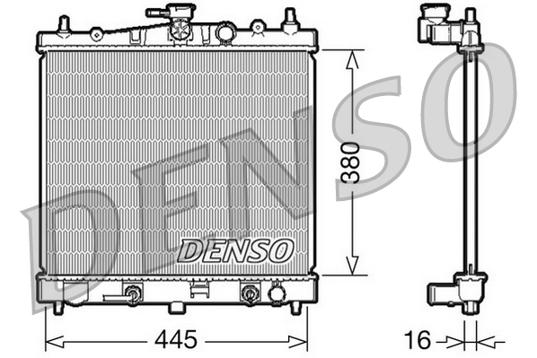 Radiatore, raffreddamento motore DENSO DRM46021