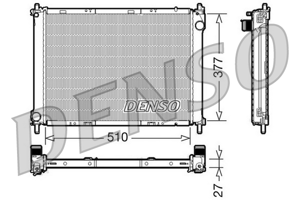 Radiatore, raffreddamento motore DENSO DRM46022