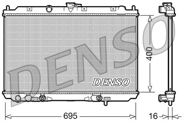Radiatore, raffreddamento motore DENSO DRM46026