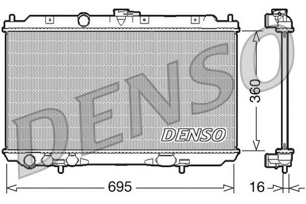 Radiatore, raffreddamento motore DENSO DRM46027