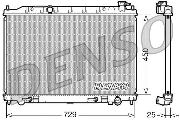 Radiatore, raffreddamento motore DENSO DRM46029