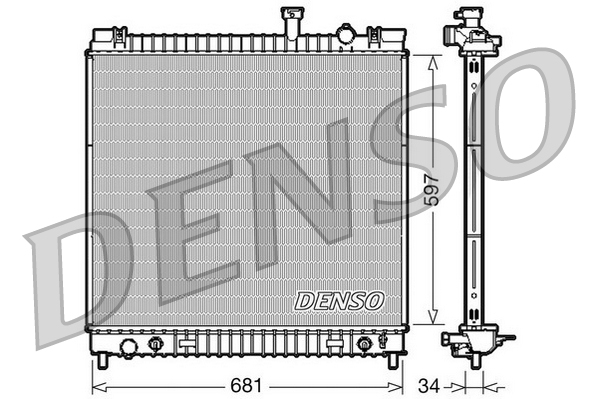 Radiatore, raffreddamento motore DENSO DRM46031