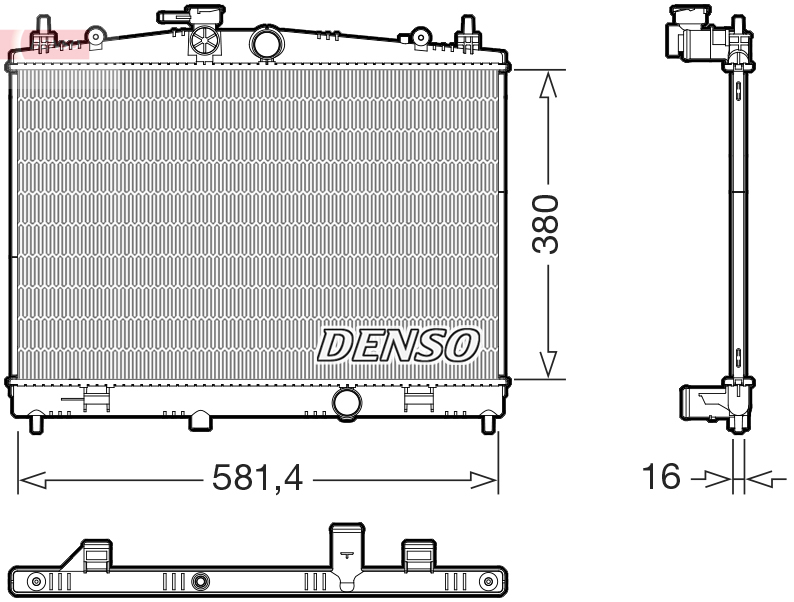 Radiatore, raffreddamento motore DENSO DRM46079