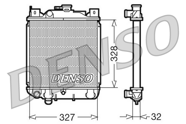 Radiatore, raffreddamento motore DENSO DRM47006