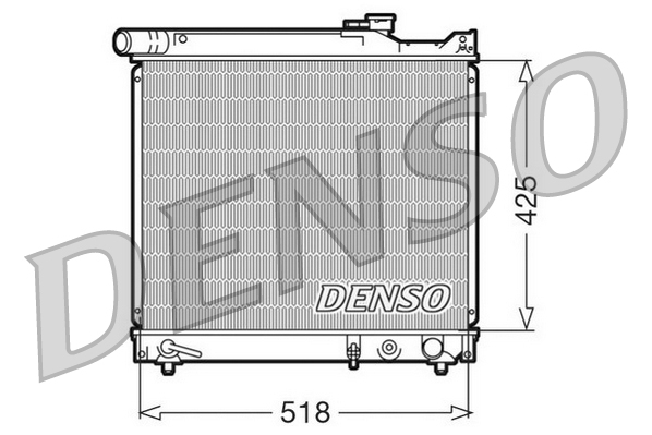 Radiatore, raffreddamento motore DENSO DRM47012