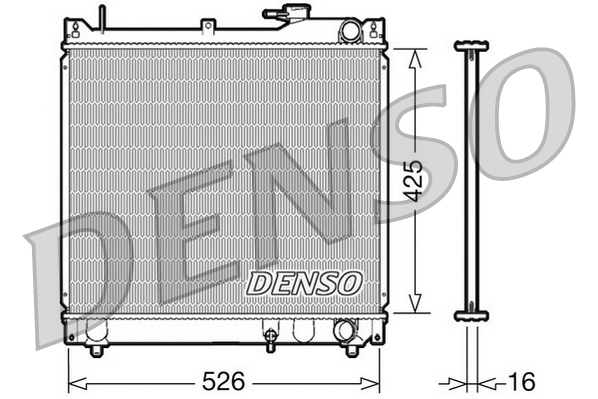 Radiatore, raffreddamento motore DENSO DRM47015