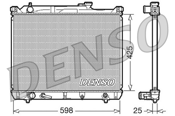Radiatore, raffreddamento motore DENSO DRM47021
