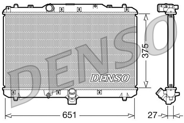Radiatore, raffreddamento motore DENSO DRM47022