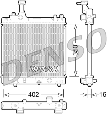 Radiatore, raffreddamento motore DENSO DRM47026
