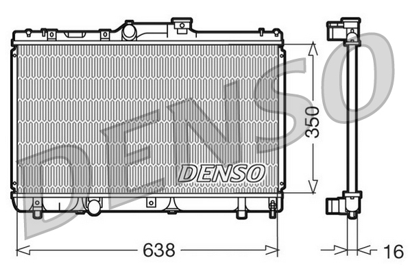 Radiatore, raffreddamento motore DENSO DRM50013