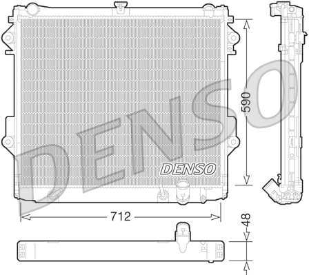 Radiatore, raffreddamento motore DENSO DRM50074