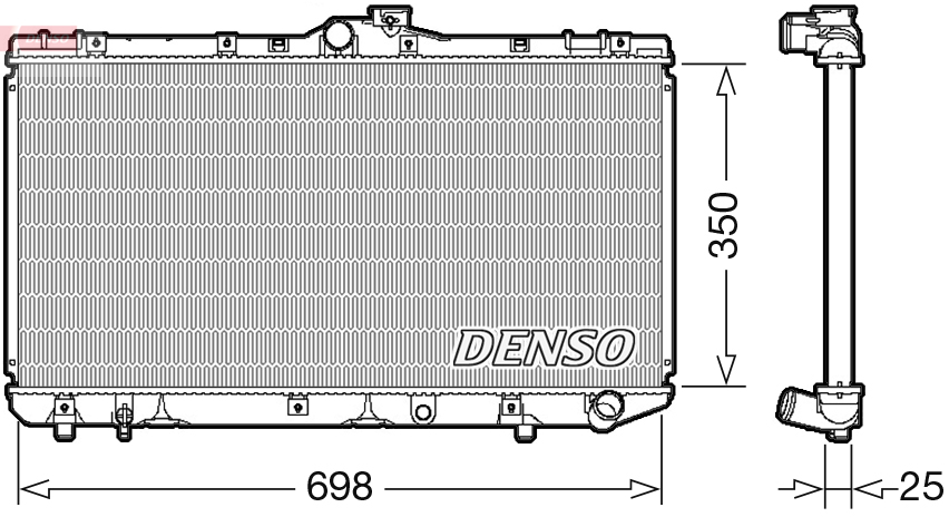 Radiatore, raffreddamento motore DENSO DRM50079