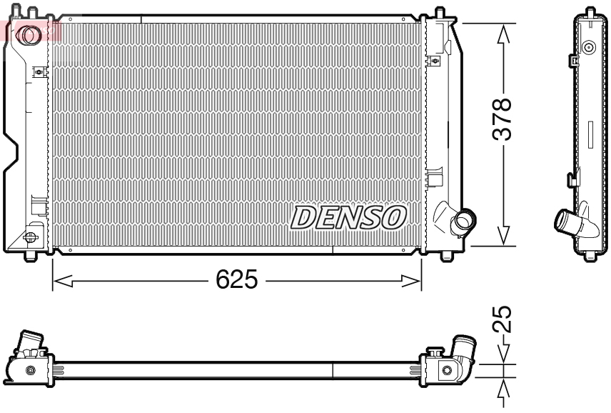 Radiatore, raffreddamento motore DENSO DRM50119