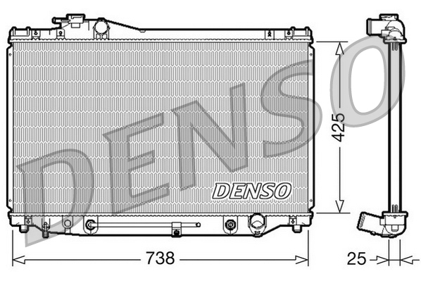 Radiatore, raffreddamento motore DENSO DRM51007