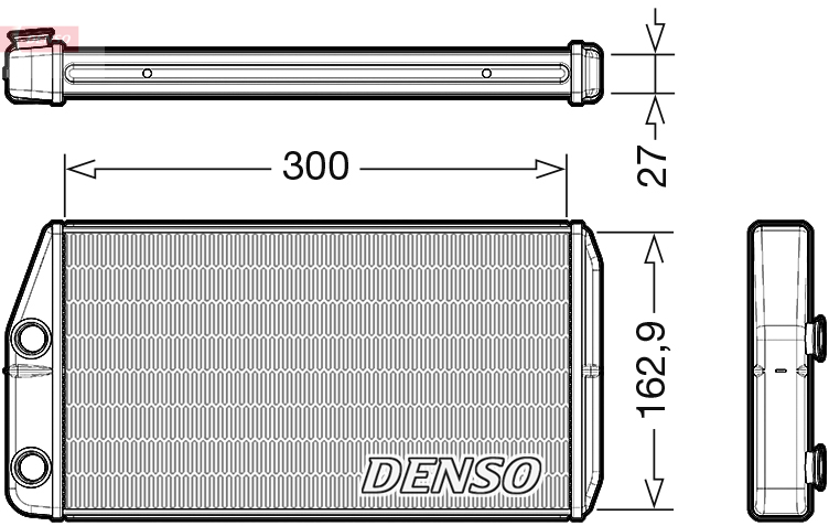 Scambiatore calore, riscaldamento abitacolo DENSO DRR01002