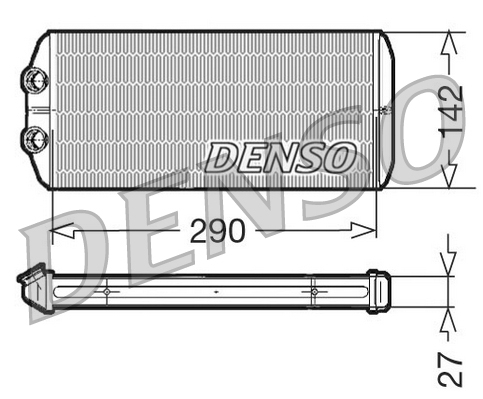 Scambiatore calore, riscaldamento abitacolo DENSO DRR07005