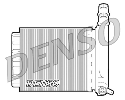Scambiatore calore, riscaldamento abitacolo DENSO DRR07007