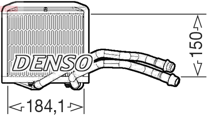 Scambiatore calore, riscaldamento abitacolo DENSO DRR09102