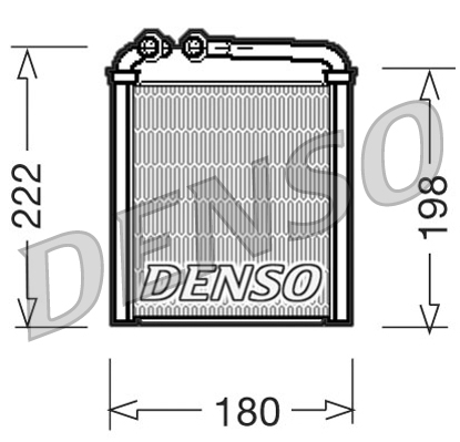 Scambiatore calore, riscaldamento abitacolo DENSO DRR32005