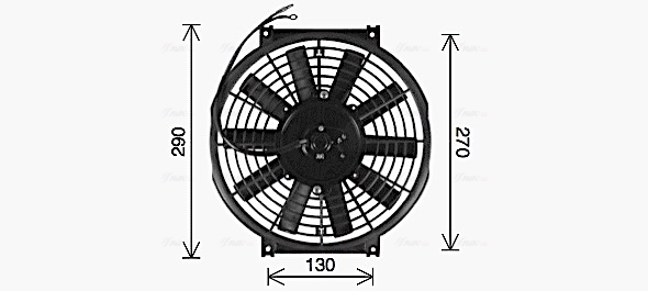 VENTOLA, CONDENSATORE CLIMATIZZATORE