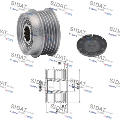 Dispositivo ruota libera alternatore SIDAT 455004