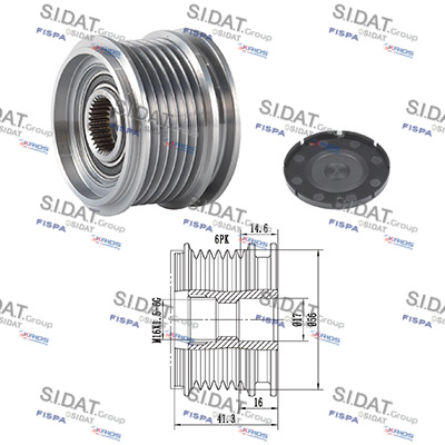 Dispositivo ruota libera alternatore SIDAT 455010