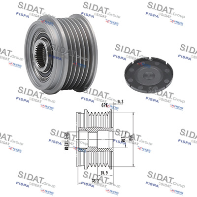 Dispositivo ruota libera alternatore SIDAT 455012