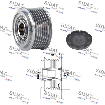 Dispositivo ruota libera alternatore SIDAT 455019