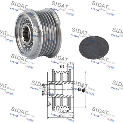Dispositivo ruota libera alternatore SIDAT 455049