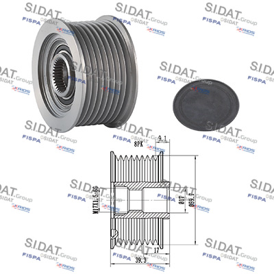 Dispositivo ruota libera alternatore SIDAT 455053