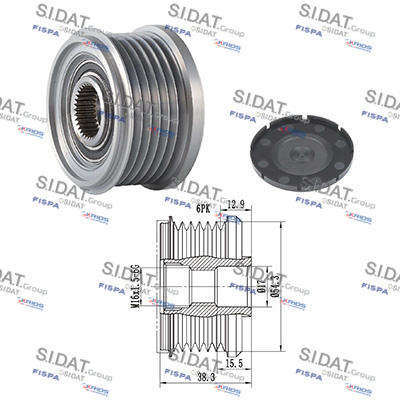 Dispositivo ruota libera alternatore SIDAT 455055