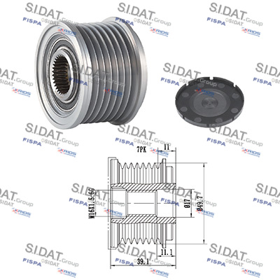 Dispositivo ruota libera alternatore SIDAT 455077