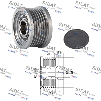 Dispositivo ruota libera alternatore SIDAT 455079