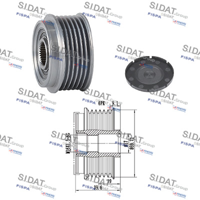 Dispositivo ruota libera alternatore SIDAT 455089