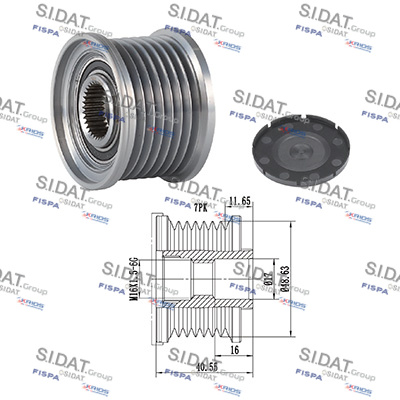 Dispositivo ruota libera alternatore SIDAT 455105
