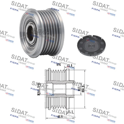Dispositivo ruota libera alternatore SIDAT 455113