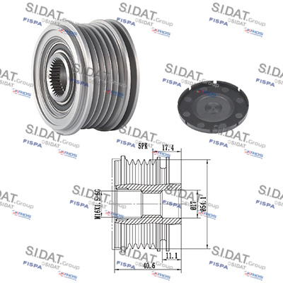 Dispositivo ruota libera alternatore SIDAT 455122