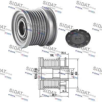 Dispositivo ruota libera alternatore SIDAT 455135