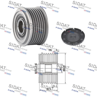 Dispositivo ruota libera alternatore SIDAT 455138