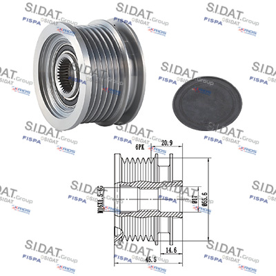 Dispositivo ruota libera alternatore SIDAT 455155