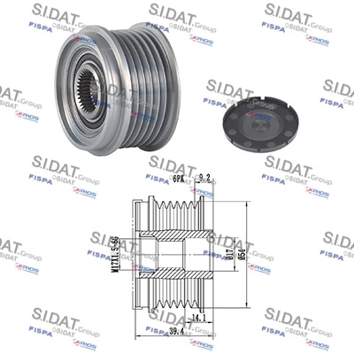 Dispositivo ruota libera alternatore SIDAT 455160