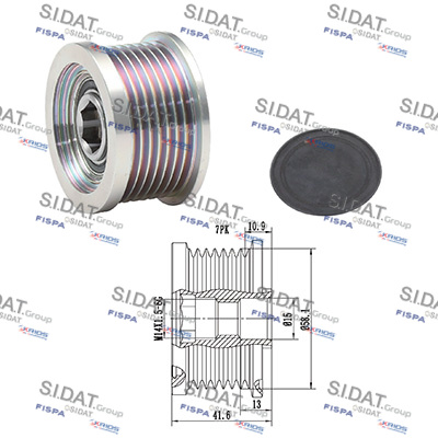 Dispositivo ruota libera alternatore SIDAT 455171