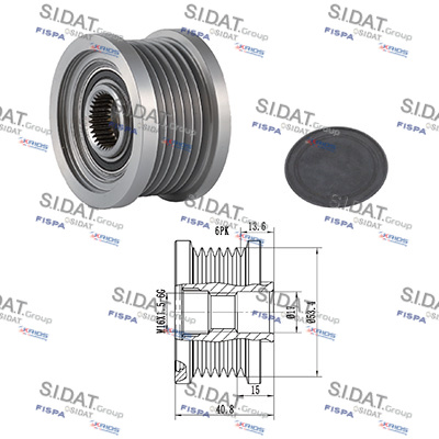 Dispositivo ruota libera alternatore SIDAT 455182