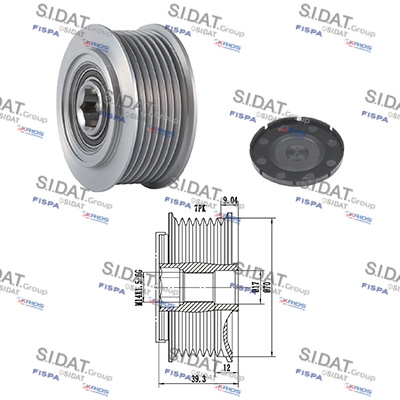 Dispositivo ruota libera alternatore SIDAT 455192
