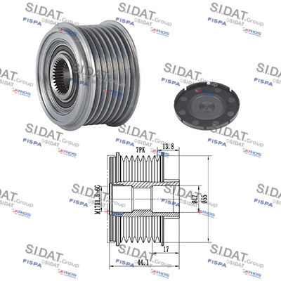 Dispositivo ruota libera alternatore SIDAT 455197