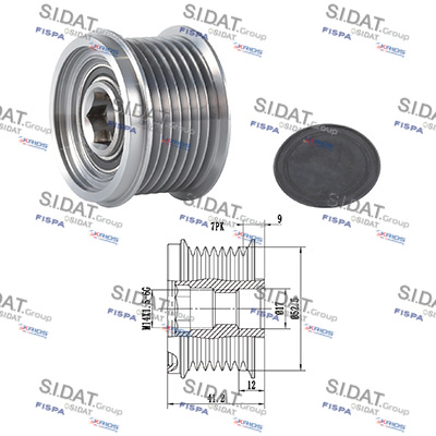 Dispositivo ruota libera alternatore SIDAT 455205