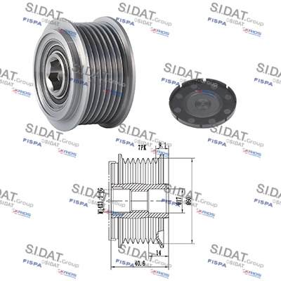 Dispositivo ruota libera alternatore SIDAT 455207