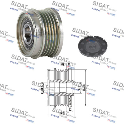 Dispositivo ruota libera alternatore SIDAT 455210