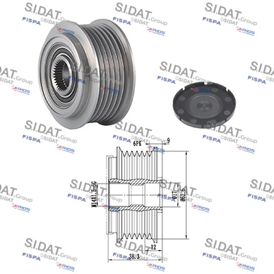 Dispositivo ruota libera alternatore SIDAT 455211